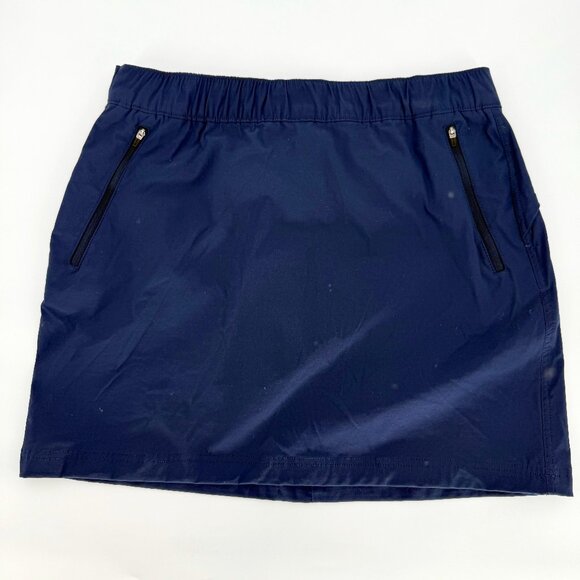 Eddie Bauer Skort Navy‎ Blue Size 14 Pull On Gorpcore Hiking Walking - Picture 1 of 9